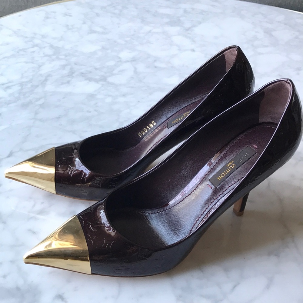 Louis Vuitton Allamanda Pumps Amarante Sz 6.5/36.5